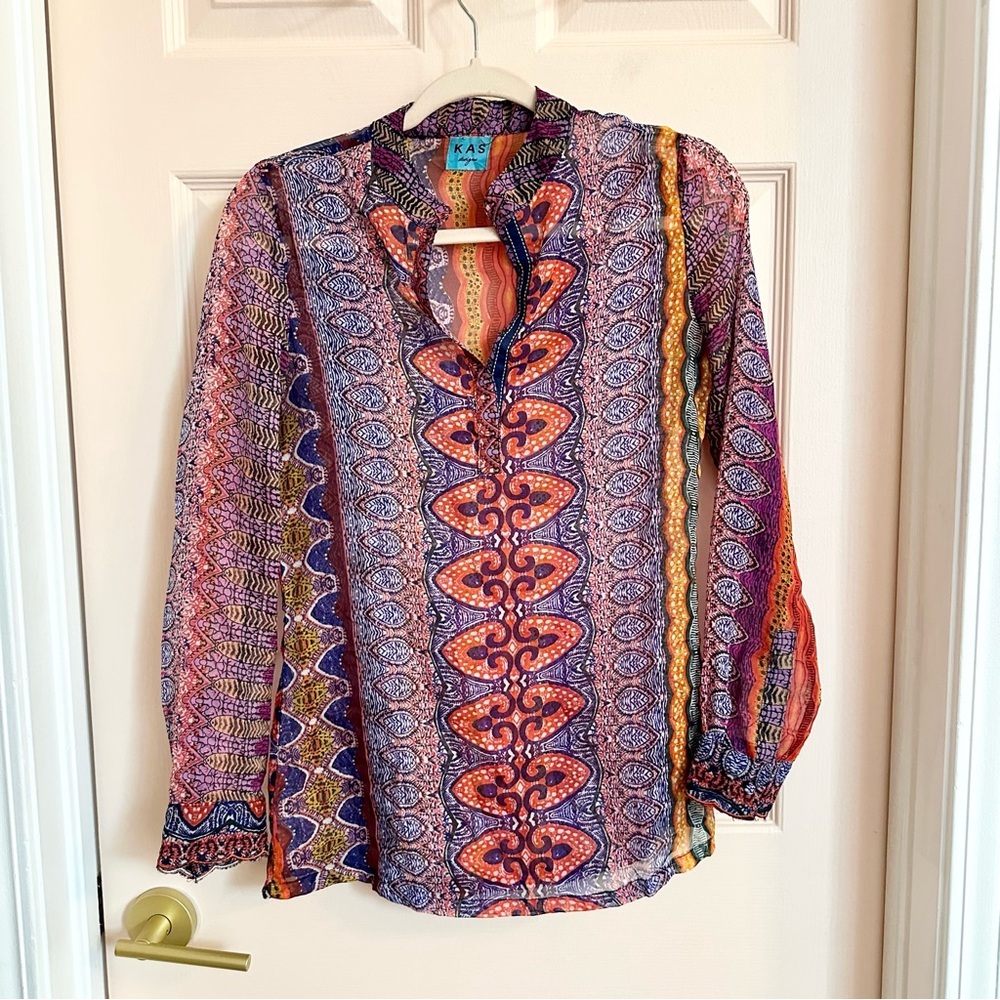 Kas designs semi sheer top